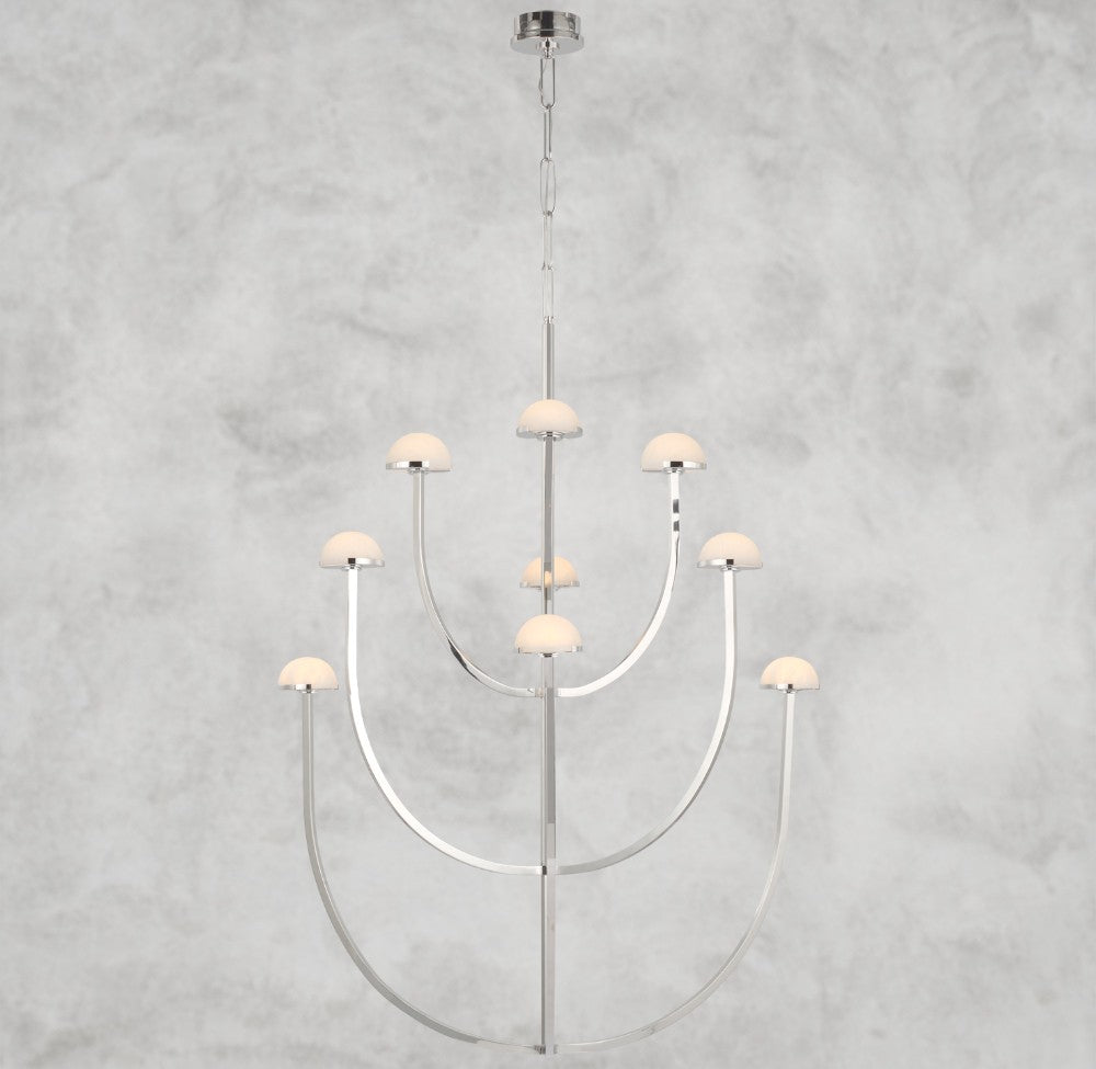 Pedra Large Two-Tier Chandelier 40", 52"